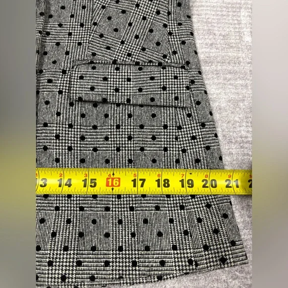 Boden Wool Double Breasted Blazer Women’s Size 8 Gray Polka Dot Office Classy - Picture 6 of 14